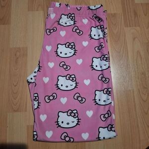 HELLO KITTY Valentines Pink Pajama Pants
